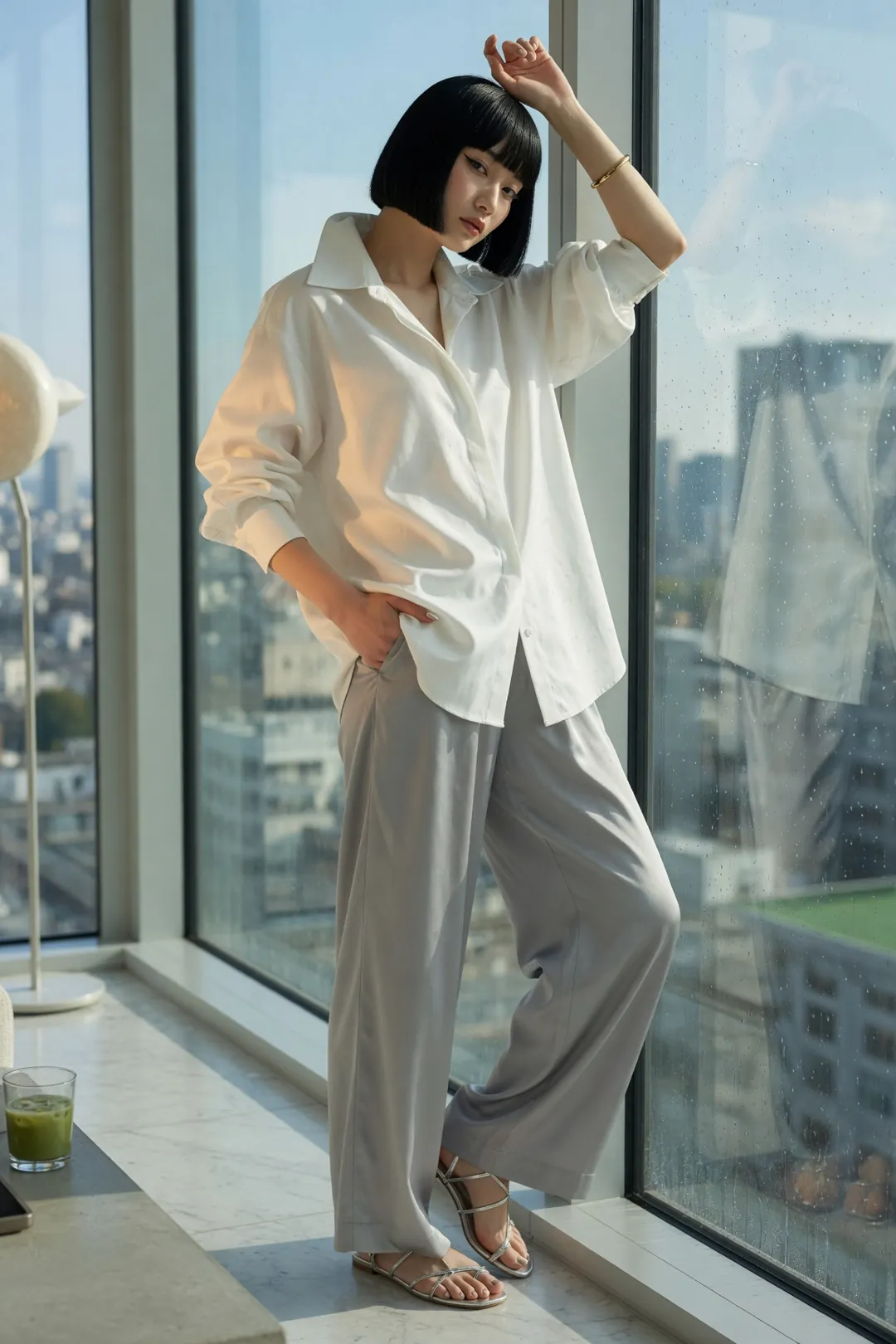 AI fashion photography — editorial model shot example 12