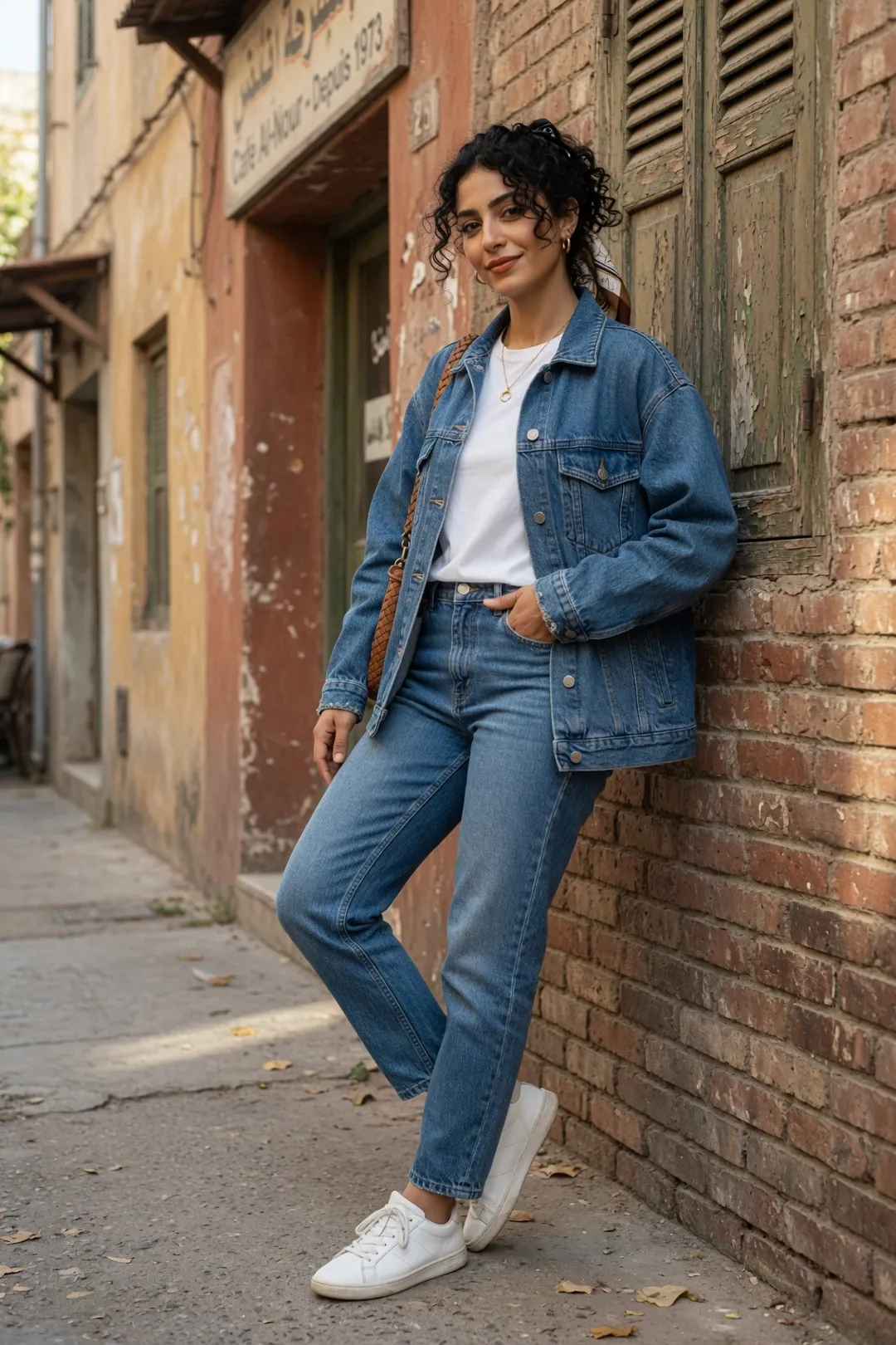 AI fashion photography — brand-trained model output example 24
