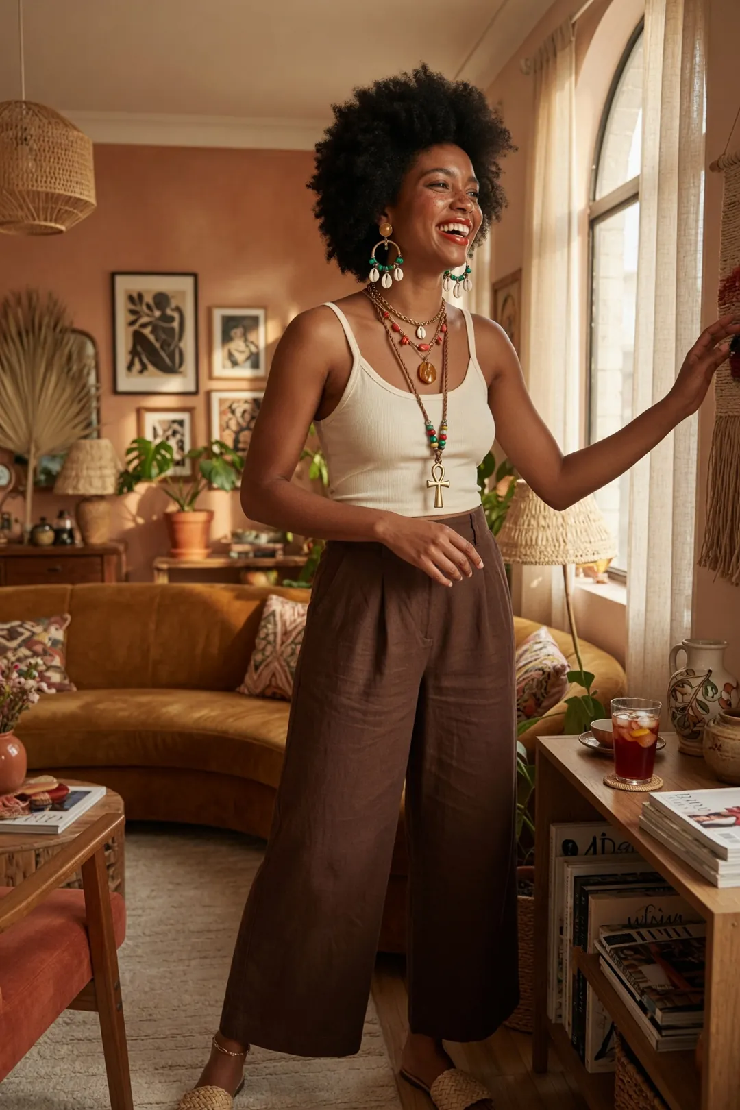 AI editorial fashion photo — brand-consistent output example 29