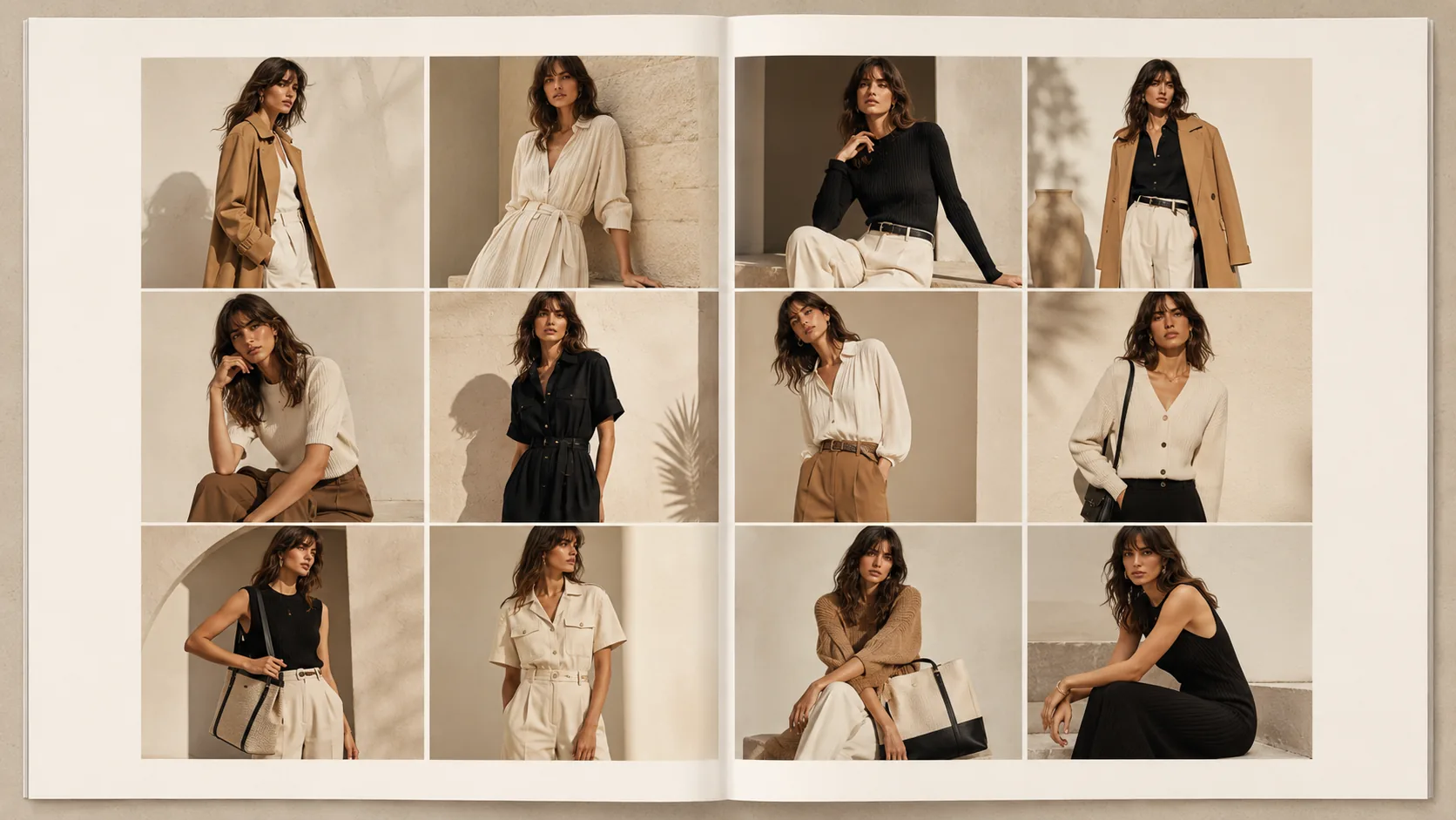 Magazine spread layout — Collection Photoshoot
