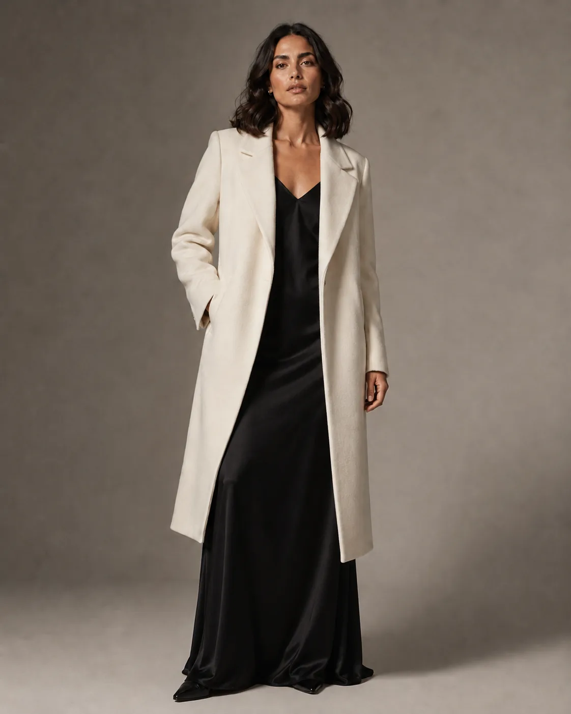 Collection look 7 — same model, consistent setup across all 12 outfits