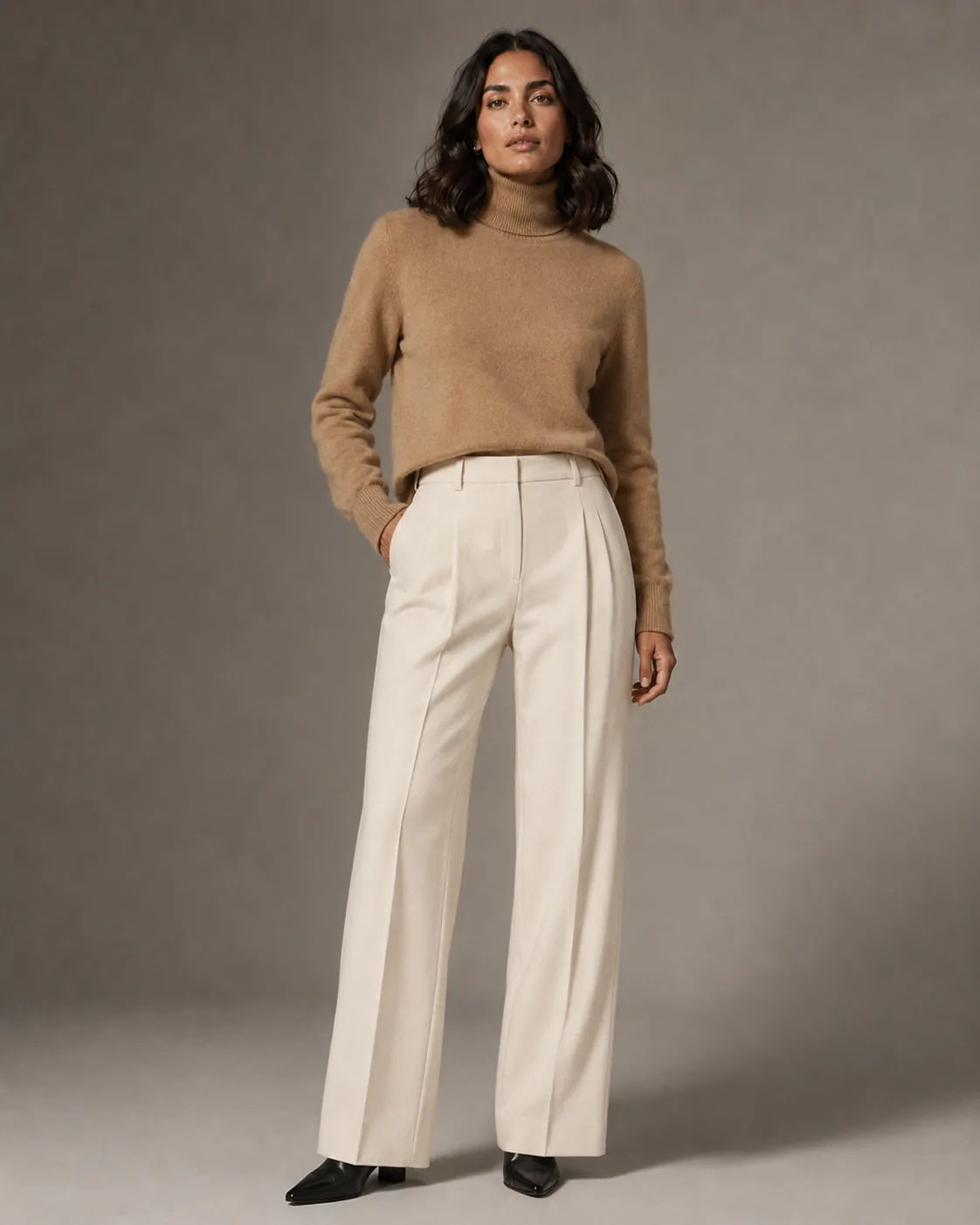 Collection look 9 — same model, consistent setup across all 12 outfits