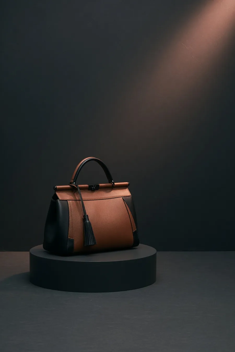 Luxury handbag product photography with consistent brand aesthetic